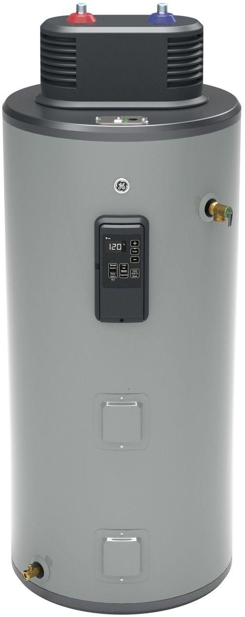 GE 50 Gallon Diamond Gray Smart Short Electric Water Heater with Flexible Capacity image