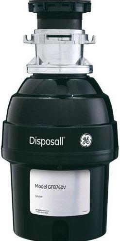 GE 3/4 Horsepower Batch Feed Food Waste Disposer-Black image