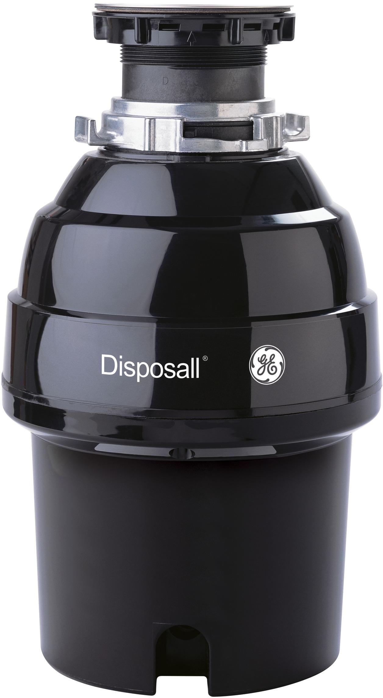 GE 0.75 HP Black Continuous Feed Garbage Disposer