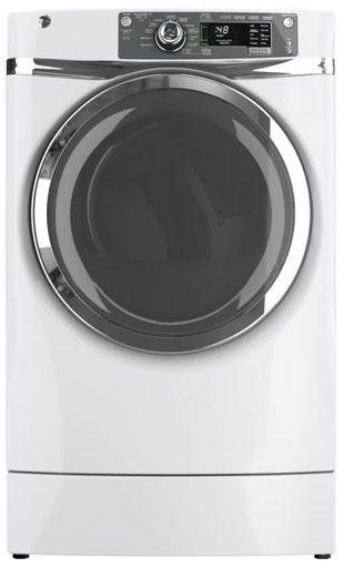 GE RightHeight� Design Front Load Gas Dryer-White image