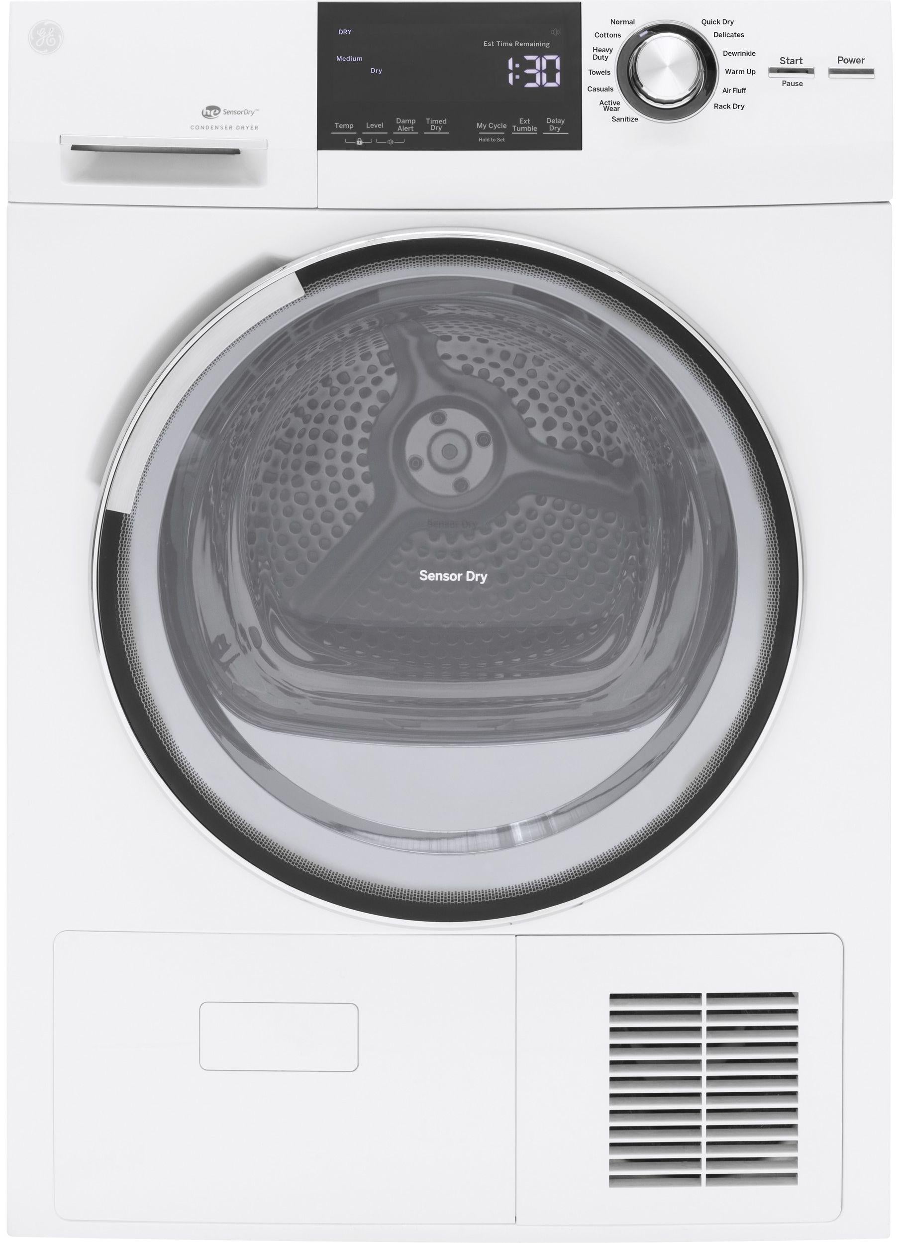 GE 4.0 Cu. Ft. White Front Load Electric Dryer image