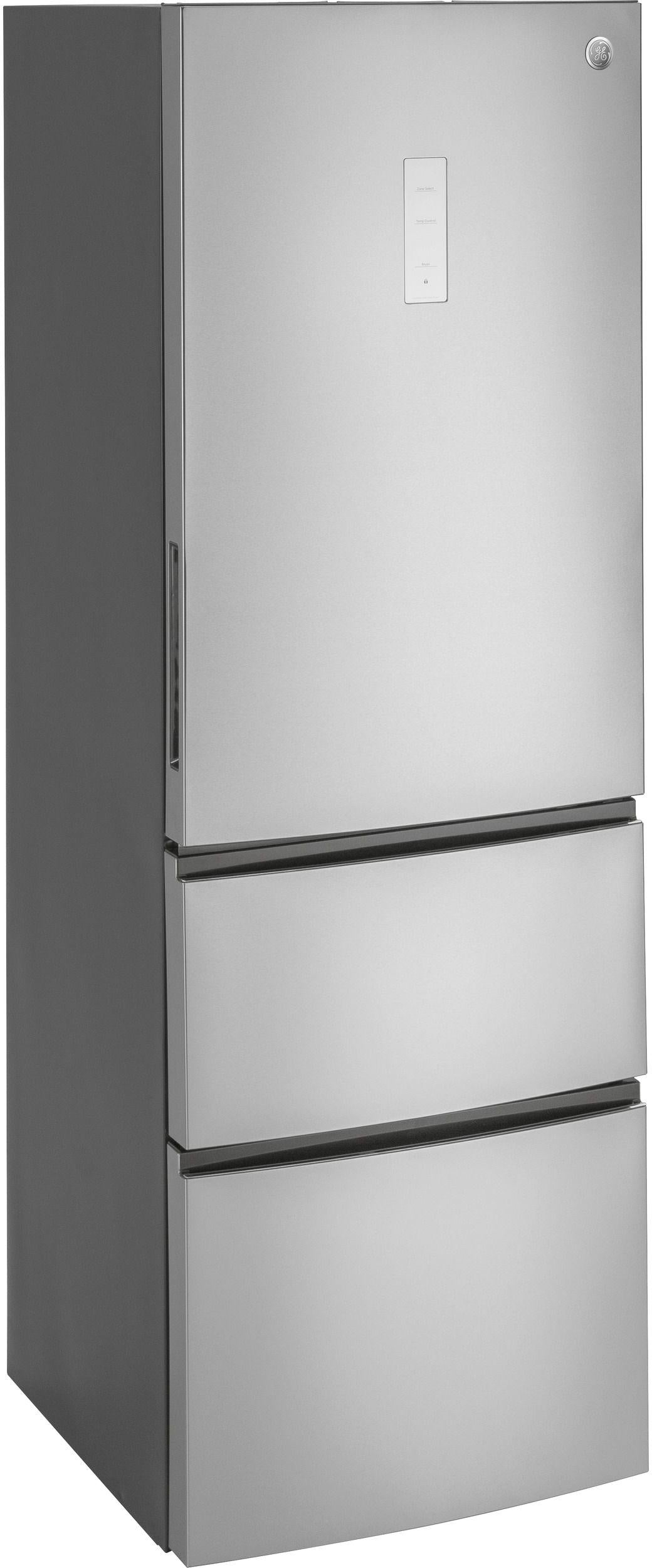 GE 11.9 Cu. Ft. Bottom-Freezer Refrigerator-Stainless Steel image