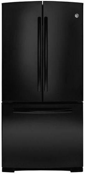 GE 22.7 Cu. Ft. French-Door Refrigerator-Black image