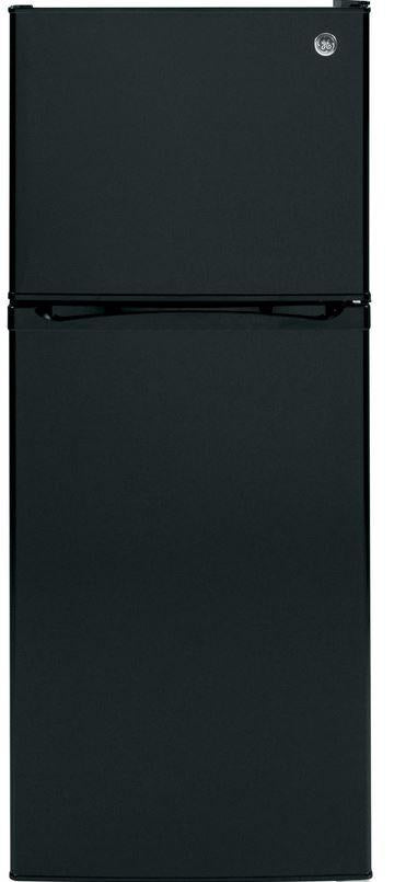 GE 11.6 Cu Ft. Top Freezer Refrigerator-Black image