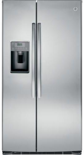 GE ENERGY STAR 25.9 Cu Ft. Side-by-Side Refrigerator-Stainless Steel image