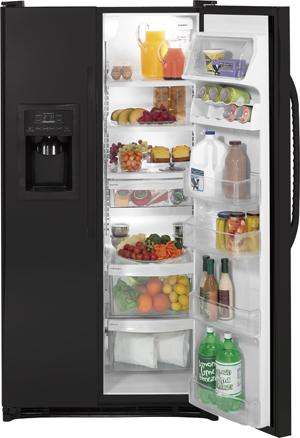 GE&reg; 25.3 cu. ft. ENERGY STAR&reg; Side-By-Side Refrigerator with Dispenser image