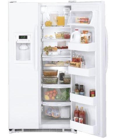 25.3 Cu. Ft. Side-By-Side Refrigerator with Dispenser / White image