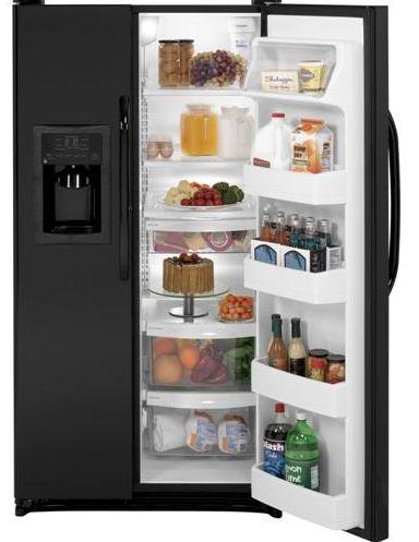 25.3 Cu. Ft. Side-By-Side Refrigerator with Dispenser / Black image