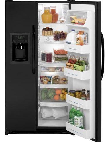 21.9 Cu. Ft. Side-By-Side Refrigerator with Dispenser / Black image