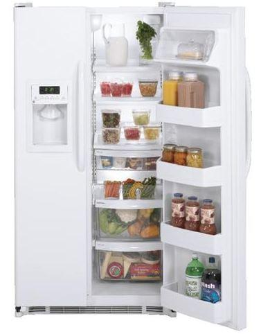 21.9 Cu. Ft. Side-By-Side Refrigerator with Dispenser / White image