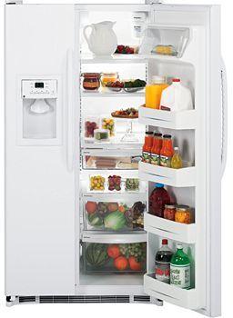 GE&reg; ENERGY STAR&reg; 25.3 cu. ft. Side-By-Side Refrigerator with Dispenser