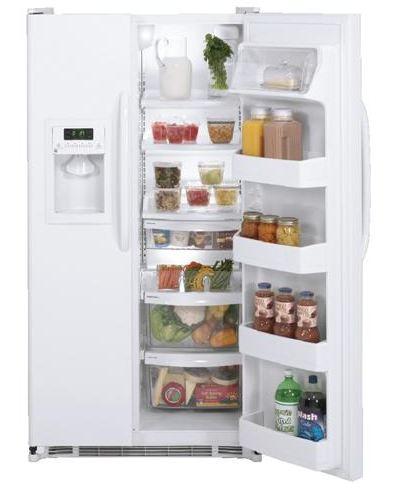 25.3 Cu. Ft. Side-By-Side Refrigerator with Dispenser / White