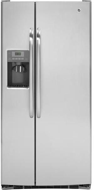 GE ENERGY STAR 23.1 Cu. Ft. Side-by-Side Refrigerator-Stainless Steel image