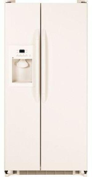 GE&reg; 20.0 Side-By-Side Refrigerator with Dispenser: Bisque image