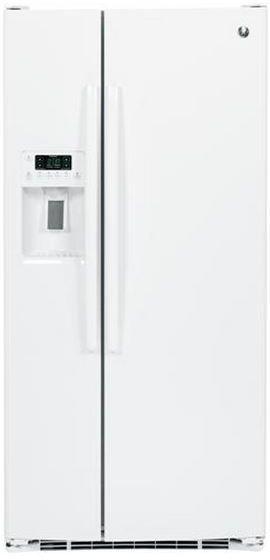 GE 22.5 Cu. Ft. Side-By-Side Refrigerator-White image