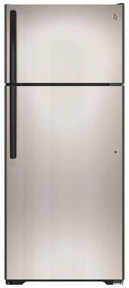 GE 15.5 Cu. Ft. Top Freezer Refrigerator-Silver image