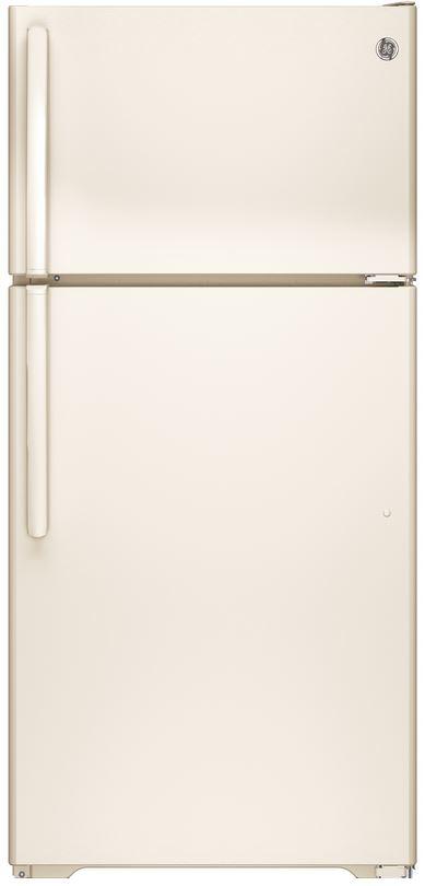 GE 15.5 Cu. Ft. Top Freezer Refrigerator-Bisque image