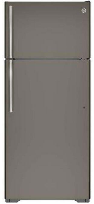 GE 17.5 Cu. Ft. Top Freezer Refrigerator-Slate image