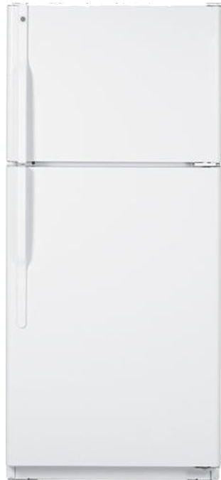 GE  24" Top-Freezer Refrigerator-White image