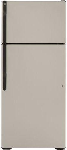 18.2 cu. ft. Top-Freezer Refrigerator with 4 Adjustable Glass Shelves, Upfront Temperature Controls, Deluxe Quiet Design, NeverClean Condenser and Reversible Hinge: Silver image