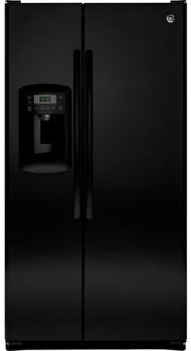 GE 22.7 Cu. Ft. Side-by-Side Refrigerator-Black image