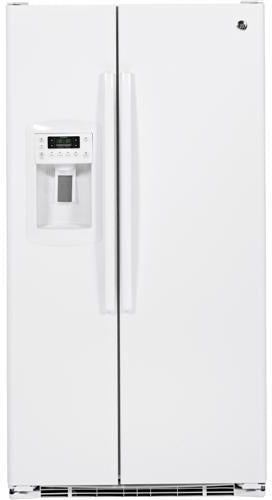 GE 22.7 Cu. Ft. Side-by-Side Refrigerator-White image