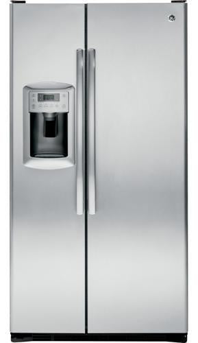 GE 22.7 Cu. Ft. Side-by-Side Refrigerator-Stainless Steel image