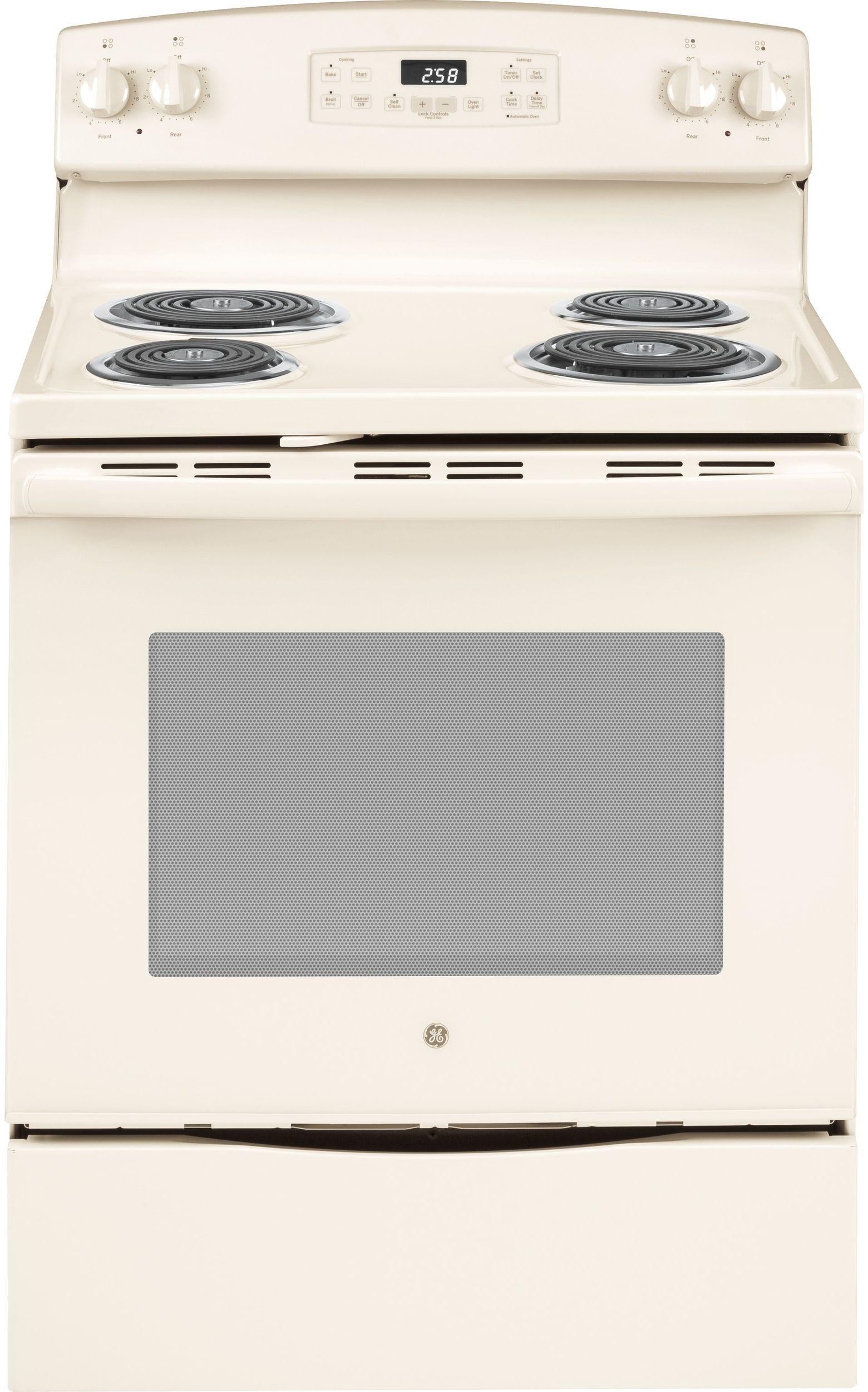 GE 30" Bisque Free Standing Electric Range image