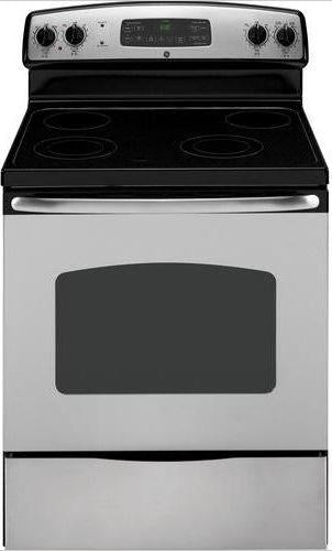 30" Freestanding Electric Range with 4 Ribbon Radiant Elements, 9"/12" Dual Element, 5.3 cu. ft. Self-Clean Oven, TrueTemp Oven System, QuickSet IV Oven Controls, Hidden Bake Element and Storage Drawer: White