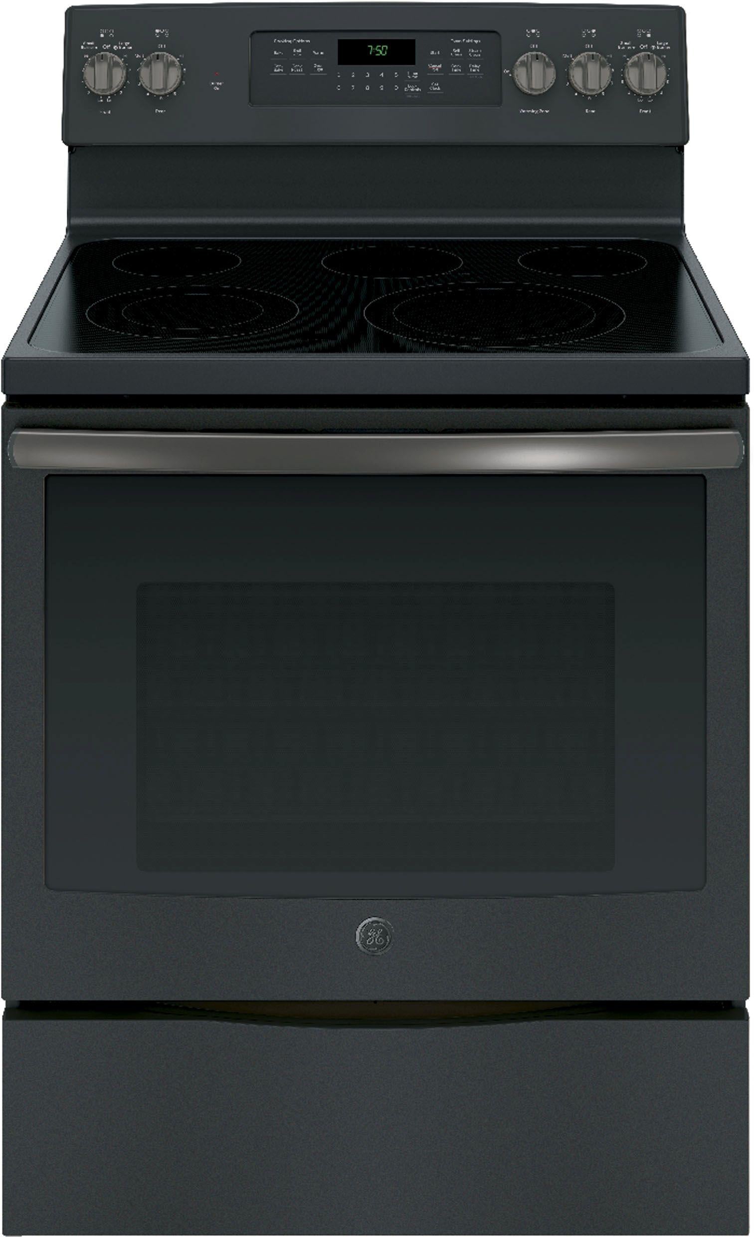 GE 30" Free Standing Electric Range-Black Slate image