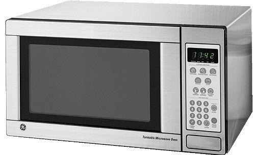 1.1 cu. ft. Countertop Microwave Oven with 1,100 Cooking Watts &amp; Child Lockout: Stainless Steel image