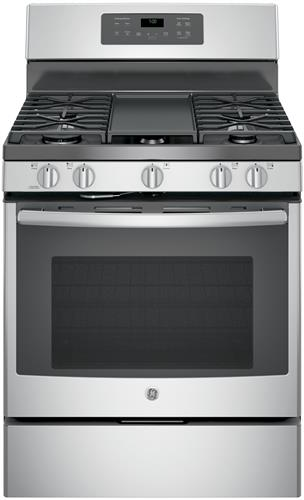 GE 30" Free Standing Gas Convection Range-Stainless Steel image