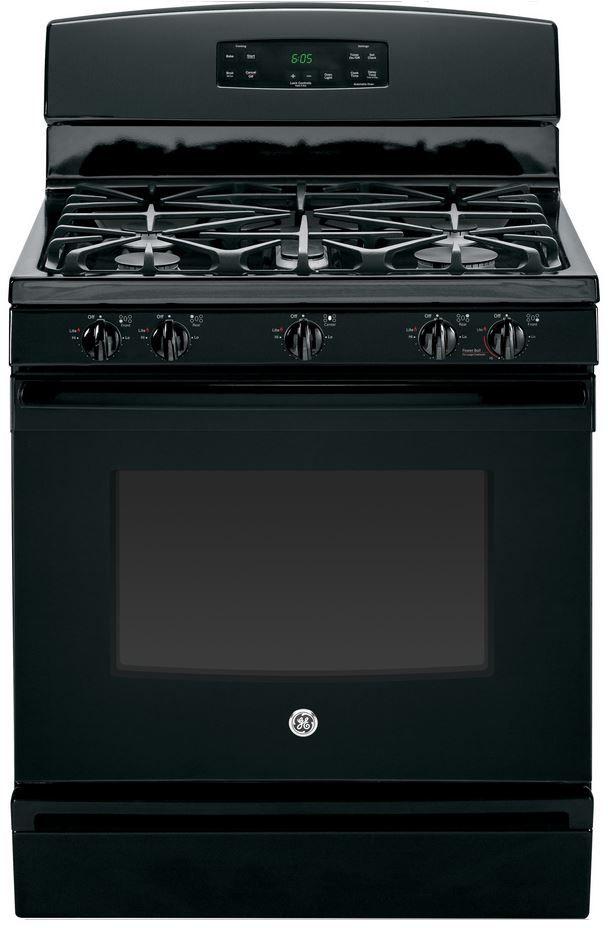 GE 30" Free Standing Gas Range-Black image