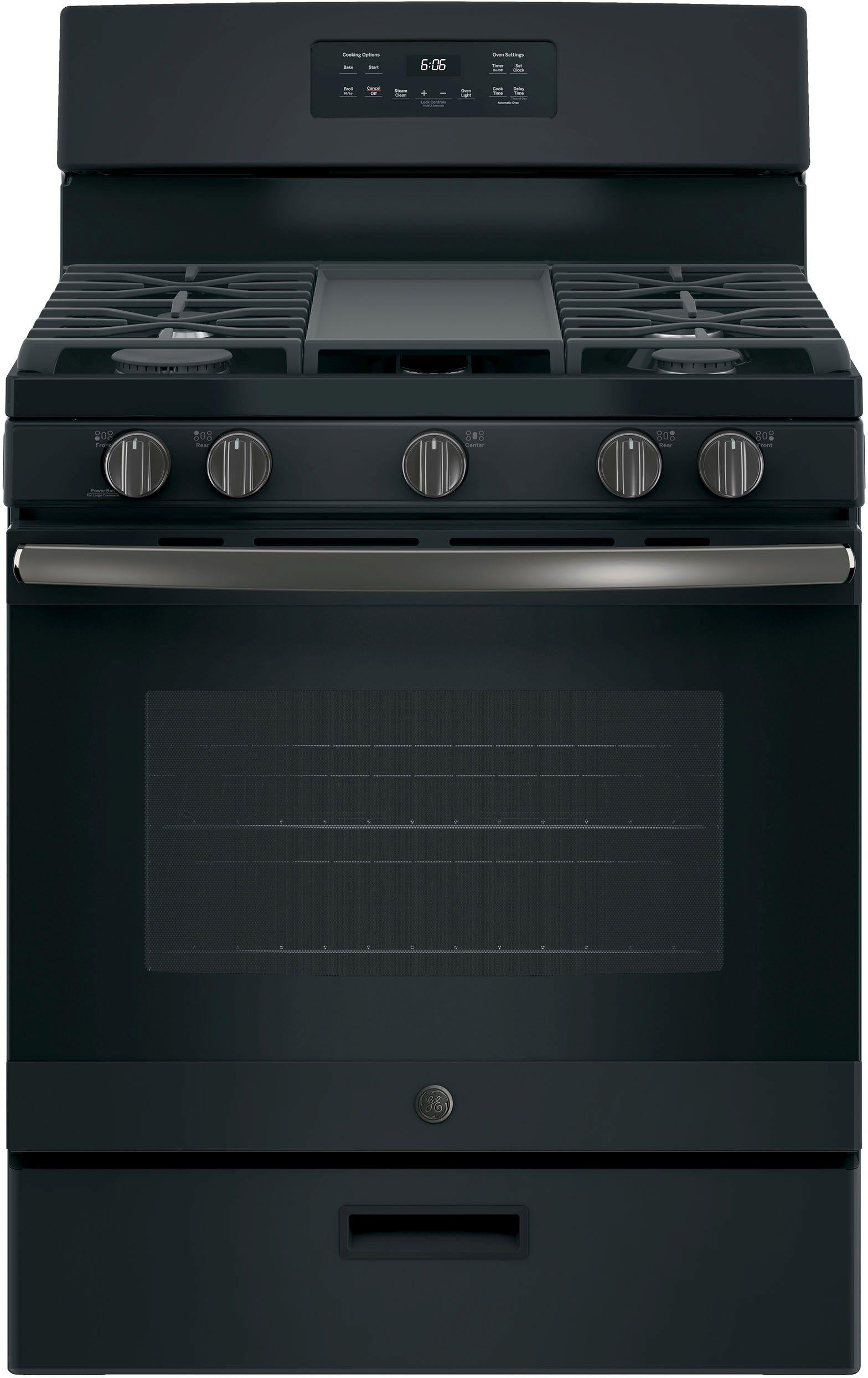 GE 30" Black Slate Free Standing Gas Range image