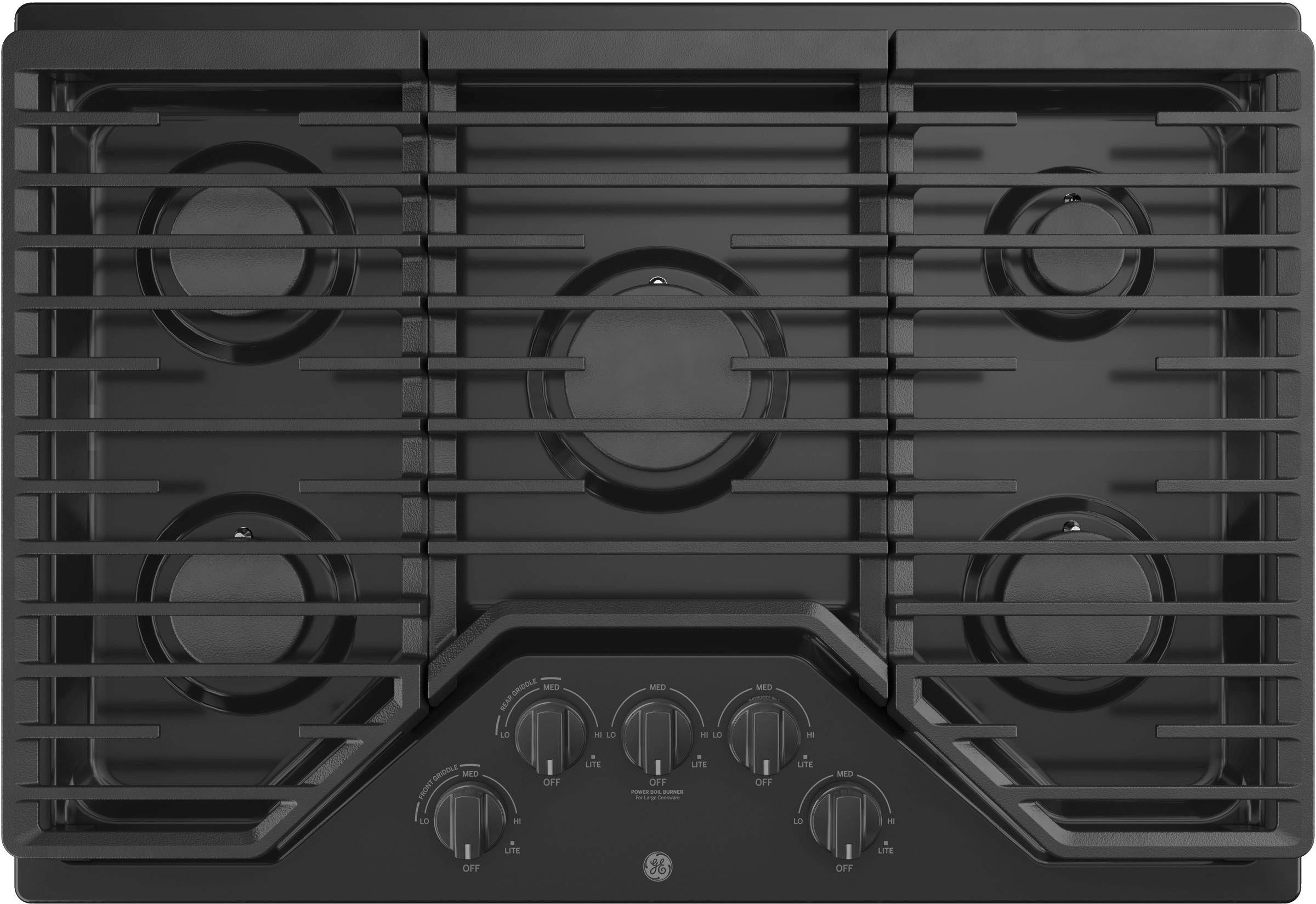 GE 30" Black Built-In Gas Cooktop