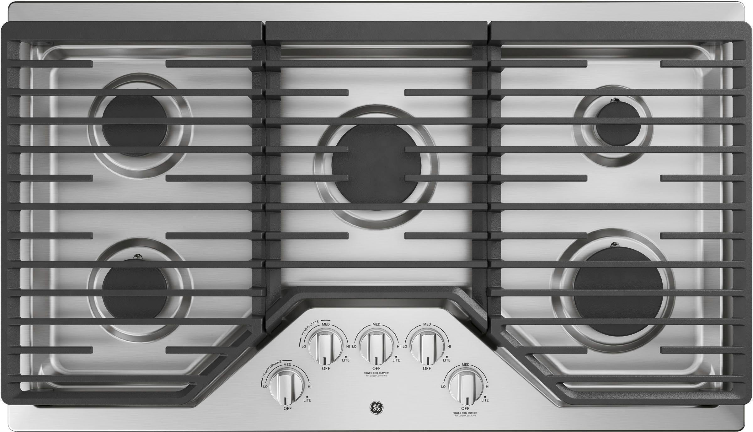 GE 36" Stainless Steel Built-In Gas Cooktop