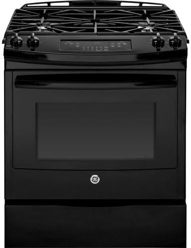 GE 30" Slide In Gas Range-Black image