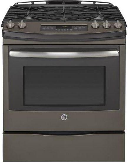 GE 30" Slide In Gas Range-Slate image