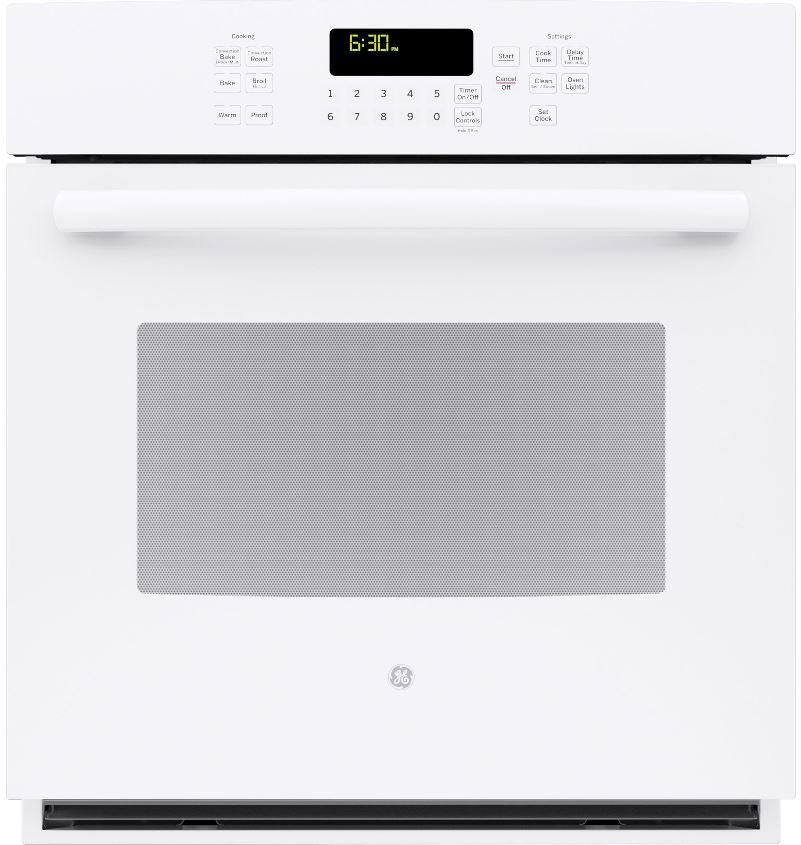 GE 27" Electric Single Convection Oven Built In-White image