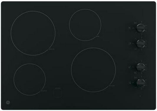 GE 30" Black Electric Cooktop