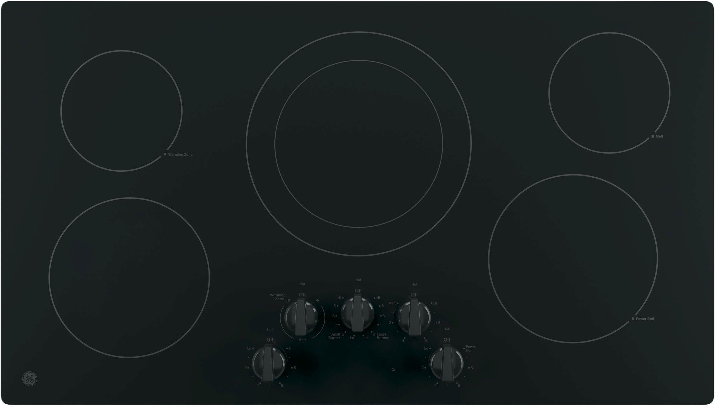 GE 36" Black Built In Electric Cooktop image