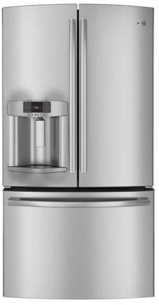 GE Profile� ENERGY STAR 23.1 Cu. Ft. Counter Depth French Door Refrigerator-Stainless Steel