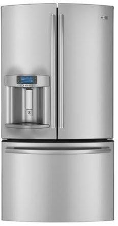 GE Profile� ENERGY STAR 23.1 Cu. Ft. Counter Depth French Door Refrigerator-Stainless Steel image