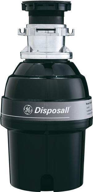 GE 3/4 HP Batch Feed food Waste Disposer-Black image