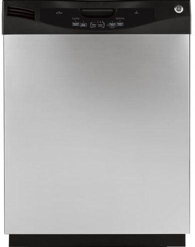 GE 24" Tall Tub Built-In Dishwasher-Silver Metallic image