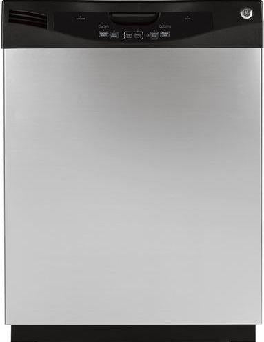 GE 24" Tall Tub Built-In Dishwasher-Silver image