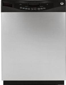 GE 24" Tall Tub Built-In Dishwasher-Stainless Look image