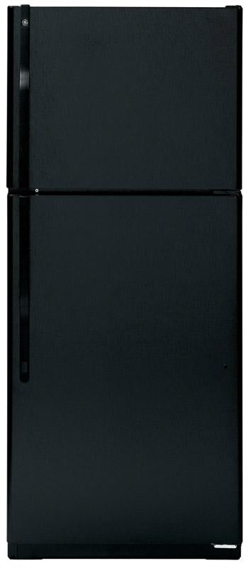 GE ENERGY STAR 18.0 cu. ft.Top-Freezer Refrigerator-Black image