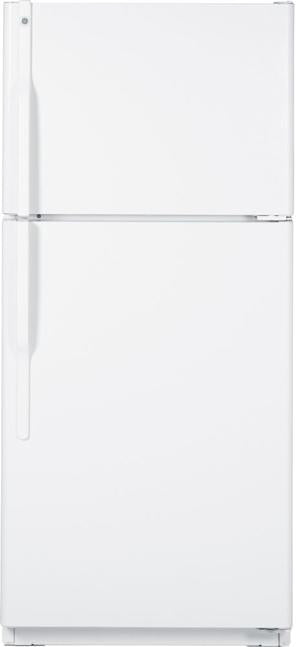 GE&reg; ENERGY STAR&reg; 18 cu. ft.Top-Freezer Refrigerator - Deluxe quiet design: White image