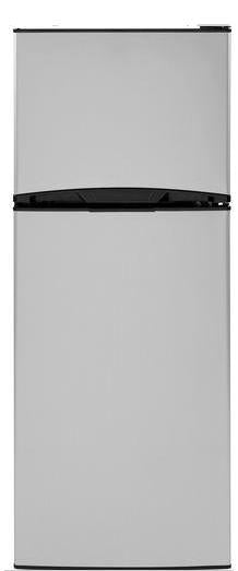 GE ENERGY STAR 12  cu. ft.  Capacity / Vegetable/Fruit Crispers/ Adjustable Wire Shelves/In-the-Door Beverage rack / Clean Steel image